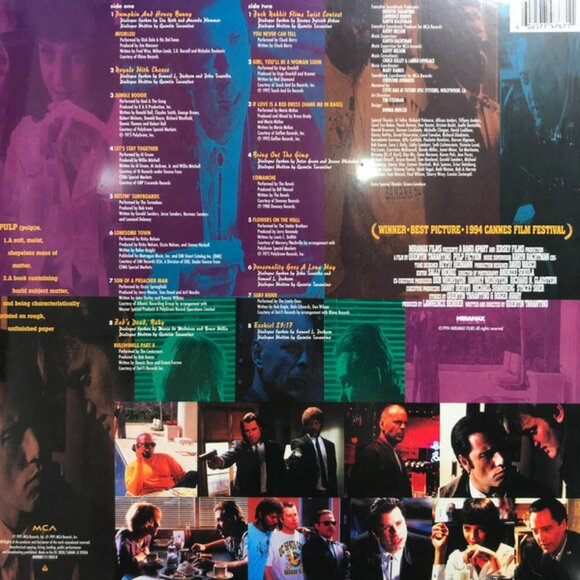 New & Sealed Pulp Fiction Soundtrack LP Target Exclusive Limited Ed Yellow Vinyl - Picture 2 of 8